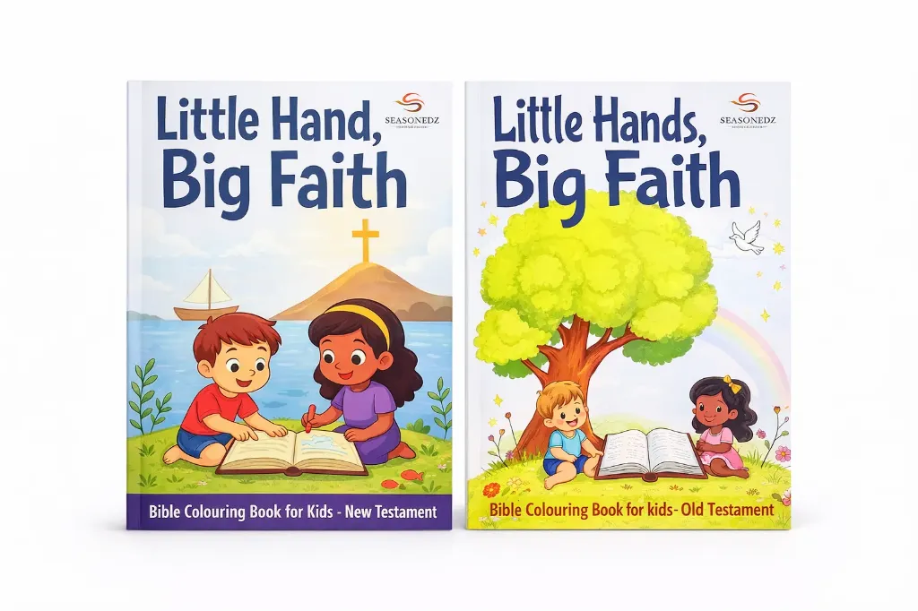 Little Hands, Big Faith: Old & New Testament Bible Colouring Books Bundle for Kids